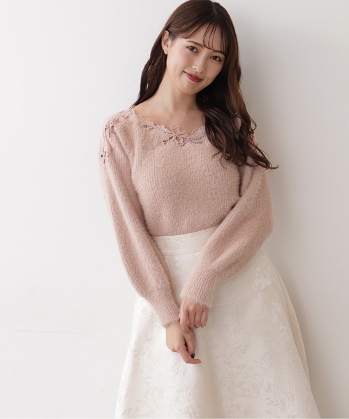 「JILL by JILL STUART」 長袖ニット FREE ホワイト レディース_画像3