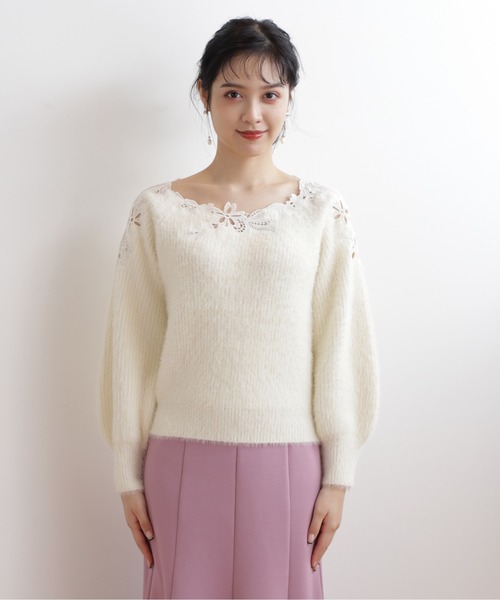 「JILL by JILL STUART」 長袖ニット FREE ホワイト レディース_画像5