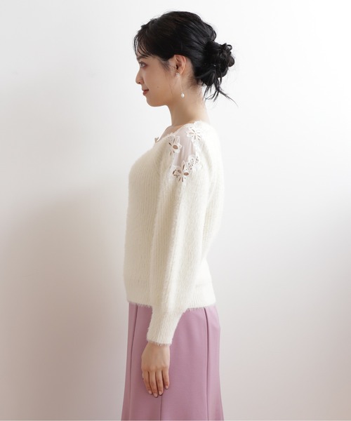 「JILL by JILL STUART」 長袖ニット FREE ホワイト レディース_画像6