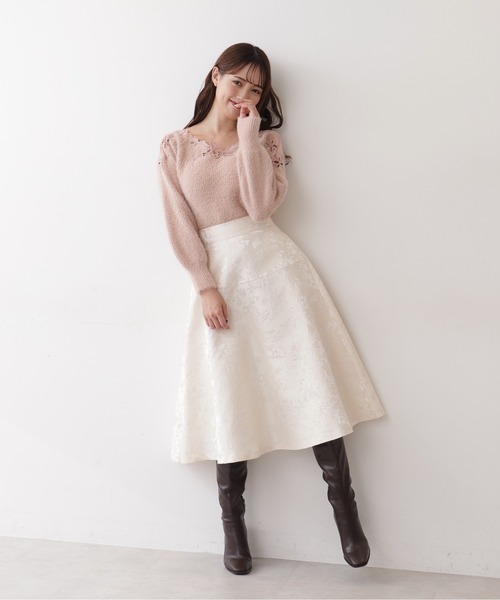 「JILL by JILL STUART」 長袖ニット FREE ホワイト レディース_画像8