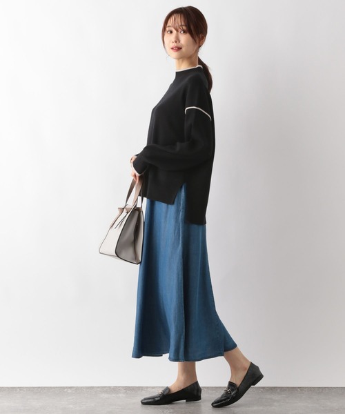 「GLOBAL WORK」 長袖ニット MEDIUM モカ レディース_画像8
