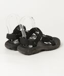 「Teva」 フラットサンダル 23cm ブラ...の詳細画像1