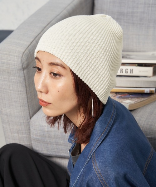 「Auntie Rosa Holiday」 ニットキャップ FREE チャコールグレー レディース_画像5