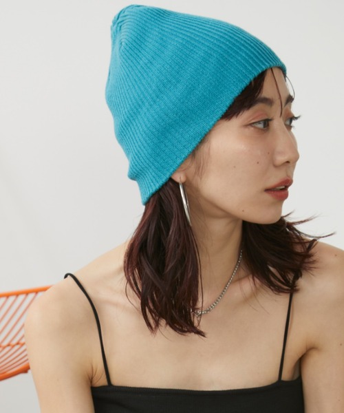 「Auntie Rosa Holiday」 ニットキャップ FREE チャコールグレー レディース_画像7