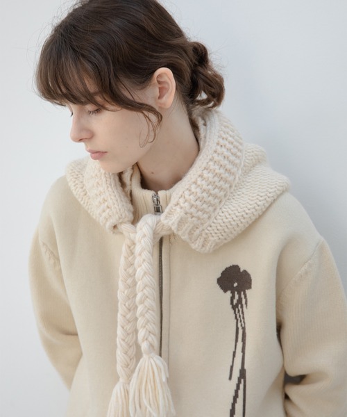 「EKCOOKIES」 ニットカーディガン L ライトグリーン レディース_画像2