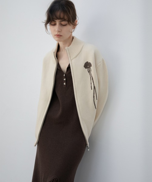 「EKCOOKIES」 ニットカーディガン L ライトグリーン レディース_画像3