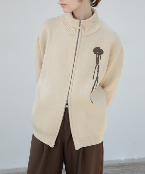 「EKCOOKIES」 ニットカーディガン L ライトグリーン レディース_画像5