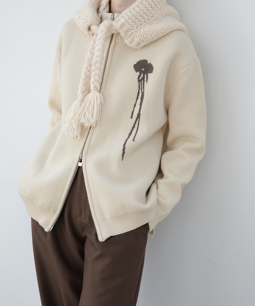 「EKCOOKIES」 ニットカーディガン L ライトグリーン レディース_画像7