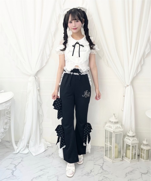 アッカ　クリップ　バレッタ　リボン　レース　ブラック　新品未使用 Ank Rouge（アンクルージュ） ヘアクリップ レースのリボンバレッタ