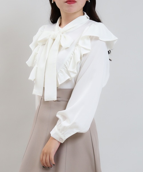 「ASTORIA ODIER」 7分袖ブラウス MEDIUM ブラック レディース_画像9