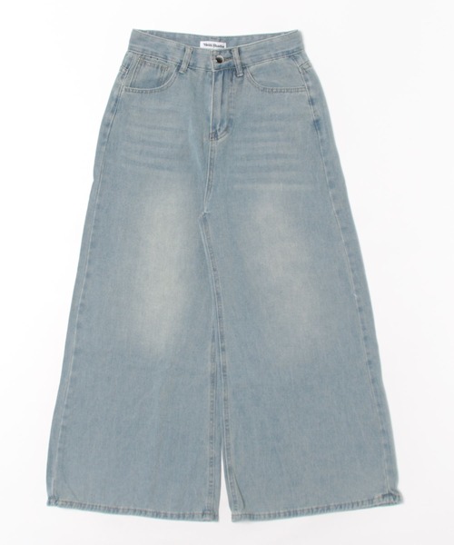 「WEGO」 「Meili Studio」デニムパンツ SMALL ブルー レディース_画像2