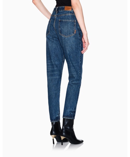 「ARMANI EXCHANGE」 デニムパンツ 25inch ダークブルー レディースの画像