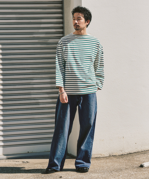 セントジェームス ウェッソンルーズ ネイビー サイズ4 15,400円 SAINT JAMES（セントジェームス） tシャツ 別注 ウエッソンルーズ