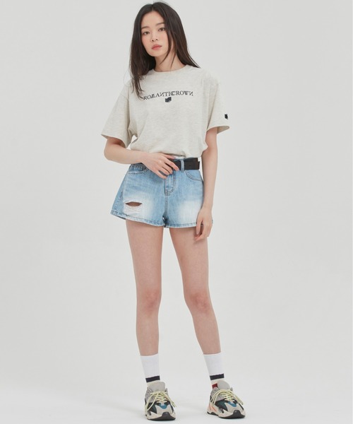 「ROMANTIC CROWN」 半袖Tシャツ SMALL アイボリー メンズ_画像7