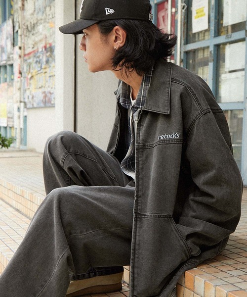 「MONO-MART」 「retock's」セットアップ L ブラック メンズ_画像5