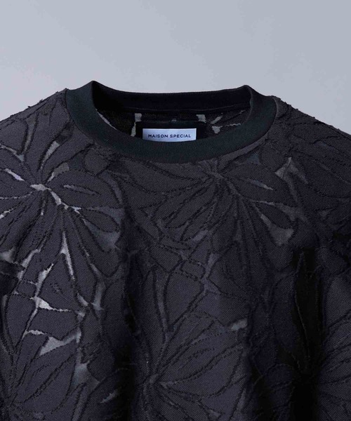 「MAISON SPECIAL」 長袖Tシャツ 1 ブラック メンズの画像