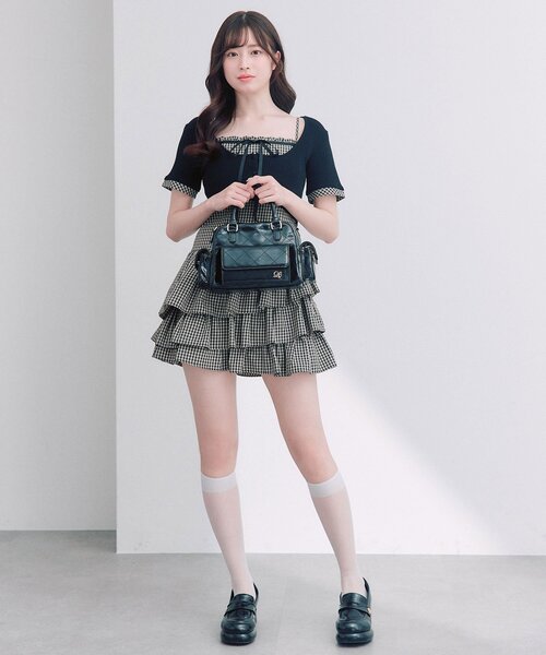 OLIVE des OLIVE（オリーブデオリーブ） ワンピース 半袖カーデと