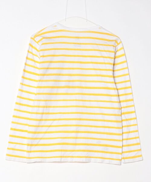 「Design Tshirts Store graniph」 ボーダー柄長袖カットソー S イエロー レディース_画像2