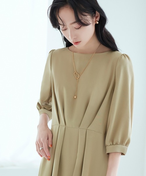 「RUIRUE BOUTIQUE」 半袖ワンピース L ブラック レディース_画像6