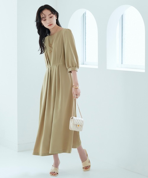 「RUIRUE BOUTIQUE」 半袖ワンピース L ブラック レディース_画像8