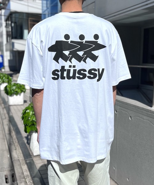 【新品未使用】 STUSSY ステューシー  ワークシャツ レディースM STUSSY（ステューシー） tシャツ SURF WORK HALF T-SHIRTS サーフ ロゴ