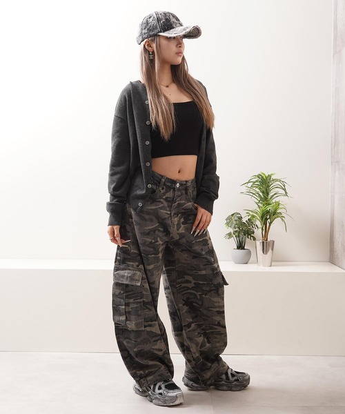 カーディガン クロップド クルーネック / Cropped crew neck cardigan