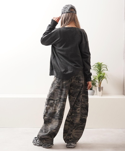カーディガン クロップド クルーネック / Cropped crew neck cardigan