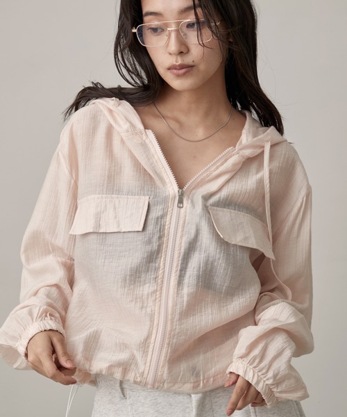 OFROOM ブルゾン アウター UV Cut Sheer Short Blouson｜UVカット