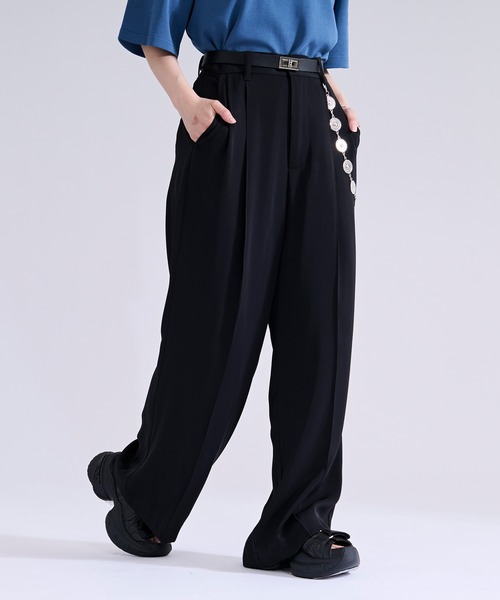 Ellno Loset（エルノロゼット） ワイドパンツ スラックス 「機能性付き