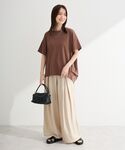 tシャツ 半袖 超冷感コクーンカットプルオーバ...の詳細画像1