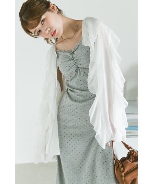 ワンピース カップ付ドットキャミワンピース | VANNIE U | 17
