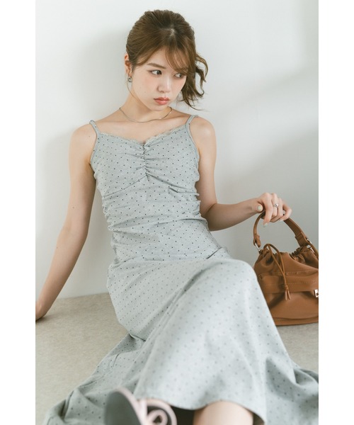 ワンピース カップ付ドットキャミワンピース | VANNIE U | 15