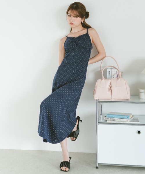 ワンピース カップ付ドットキャミワンピース | VANNIE U | 20