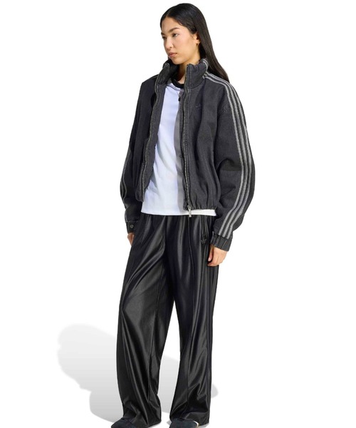 新品L女性】アディダスアディカラーデニムジャケットファイヤーバード16500円 adidas（アディダス） デニムジャケット gジャン adidas FIREBIRD
