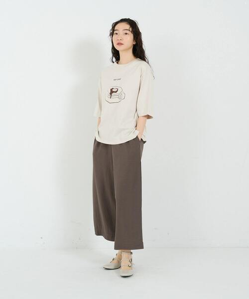 「conges payes ADIEU TRISTESSE」 半袖Tシャツ FREE アイボリー レディース_画像4