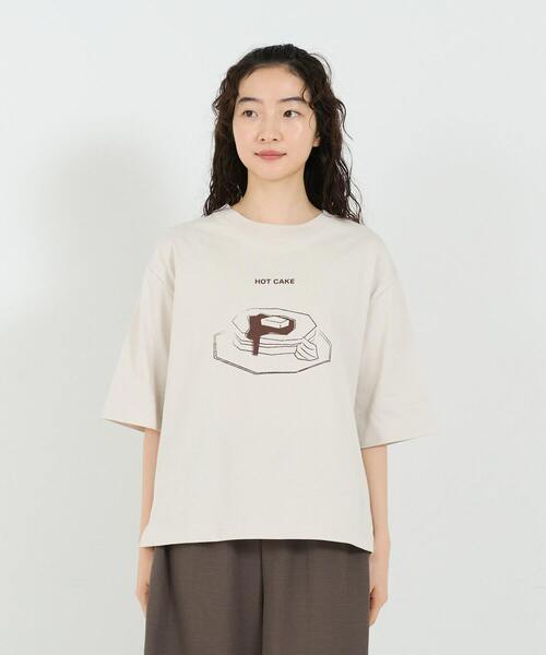 「conges payes ADIEU TRISTESSE」 半袖Tシャツ FREE アイボリー レディース_画像8