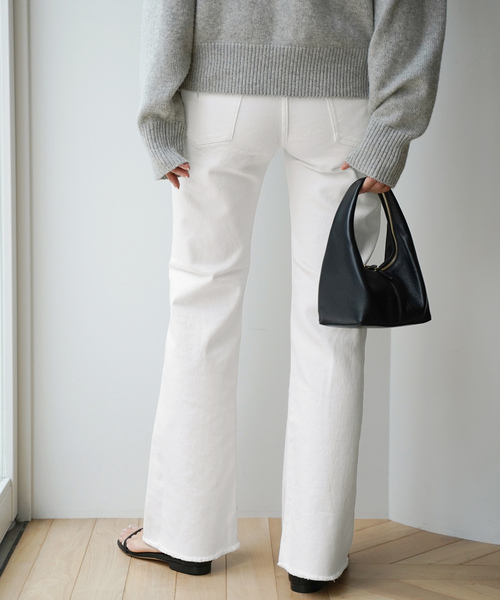 「Deuxieme Classe」 デニムパンツ 34 ホワイト レディース_画像5