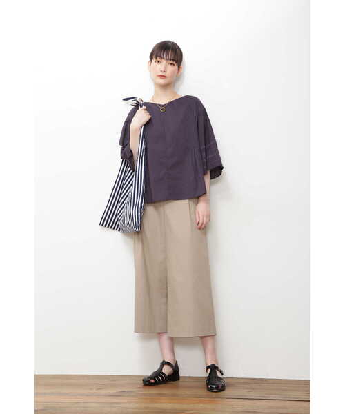 「human woman」 長袖ブラウス MEDIUM パープル レディース_画像4