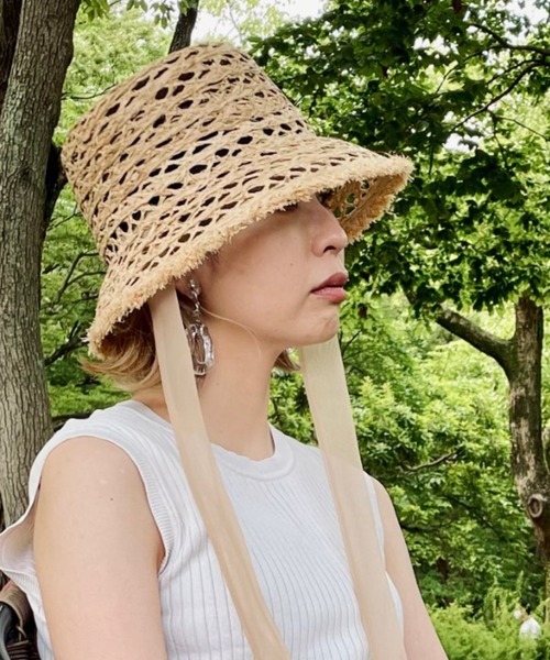 「ORIENT MILLINERY」 ハット - ブラック レディース_画像2