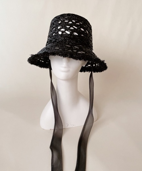 「ORIENT MILLINERY」 ハット - ブラック レディース_画像7