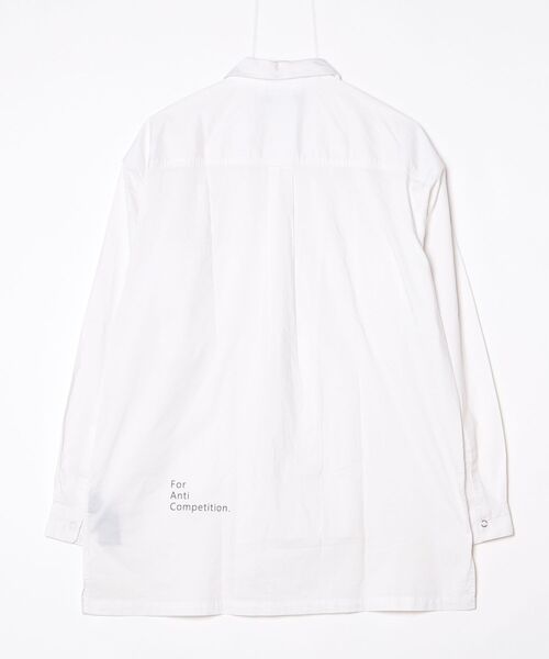 「NUMERALS」 長袖シャツ M ホワイト メンズ_画像2