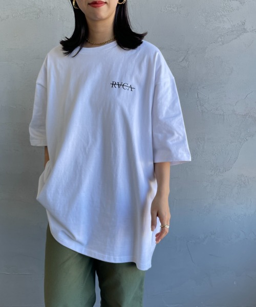 「RVCA」 半袖Tシャツ X-LARGE ブラック レディース_画像7