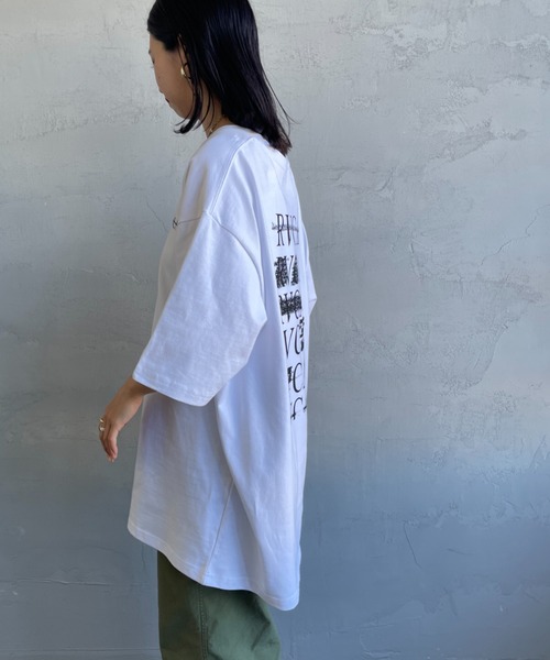 「RVCA」 半袖Tシャツ X-LARGE ブラック レディース_画像8