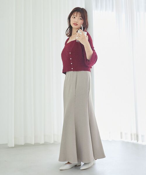 「MAJESTIC LEGON」 ニットアンサンブル MEDIUM ピンク レディース_画像4