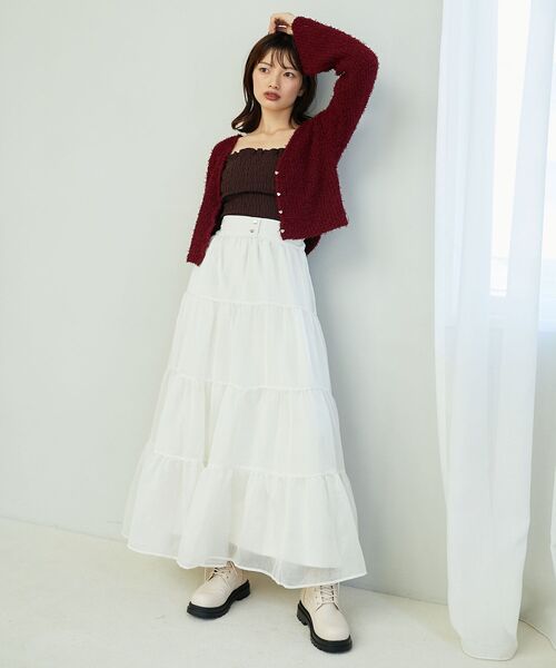 「MAJESTIC LEGON」 ニットアンサンブル MEDIUM ピンク レディース_画像5