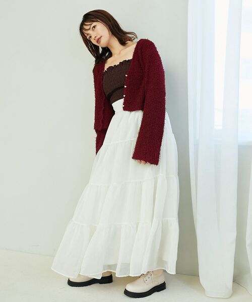 「MAJESTIC LEGON」 ニットアンサンブル MEDIUM ピンク レディース_画像6