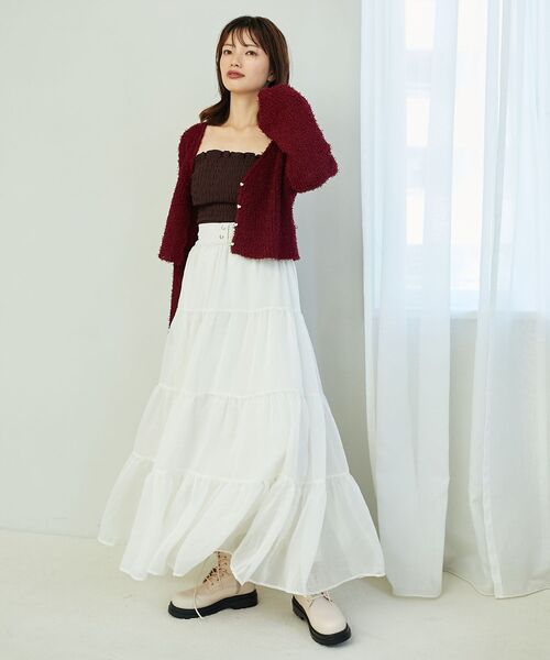 「MAJESTIC LEGON」 ニットアンサンブル MEDIUM ピンク レディース_画像7