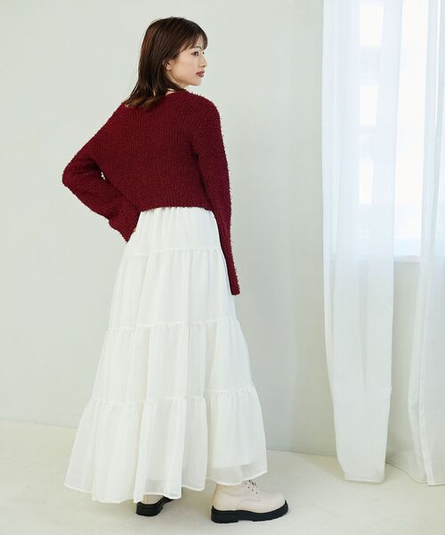 「MAJESTIC LEGON」 ニットアンサンブル MEDIUM ピンク レディース_画像8