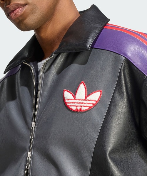 送料無料 アディダス プリントロゴ リバーシブル ゆるだぼ ナイロン ジャケット adidas（アディダス） ブルゾン アウター Pokemon 8ボール ジャケット