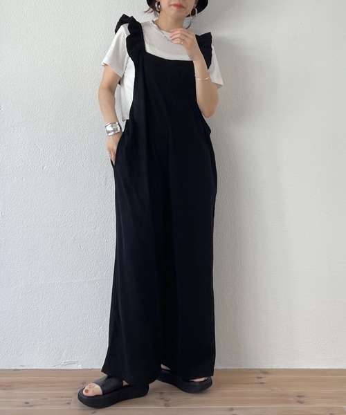 wee9s サロペット オーバーオール relax frill salopette / ポケット